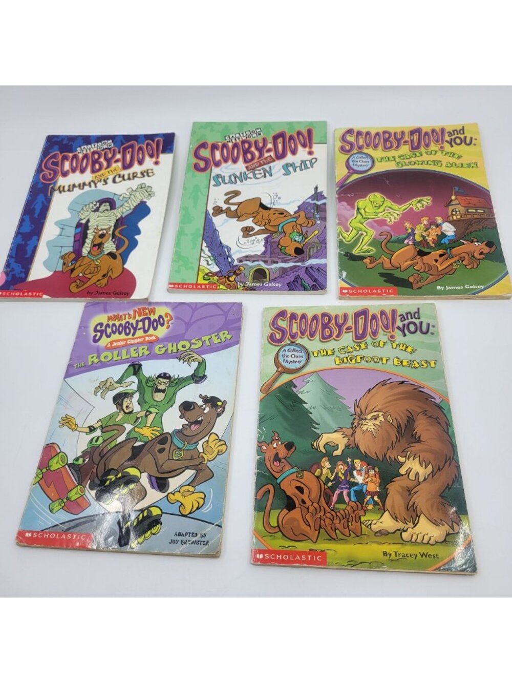SCOOBY DOO Lot of 5 Chapter Books by James Gelsey - CB024